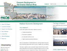 Tablet Screenshot of madisoneconomicdevelopment.com